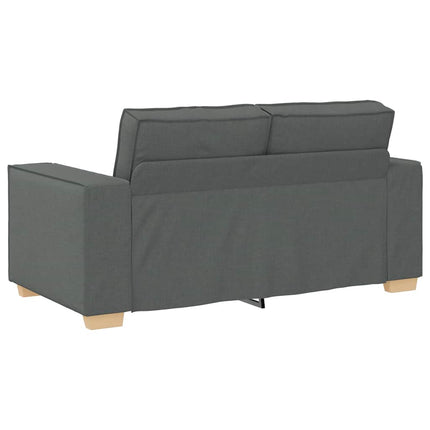 Canapé 2 places Gris foncé 120 cm Tissu