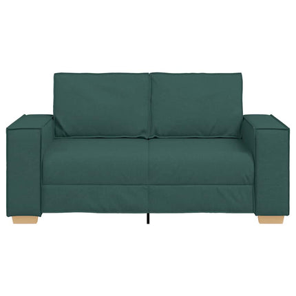 Canapé 2 places Vert foncé 120 cm Tissu
