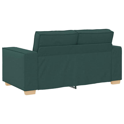 Canapé 2 places Vert foncé 120 cm Tissu