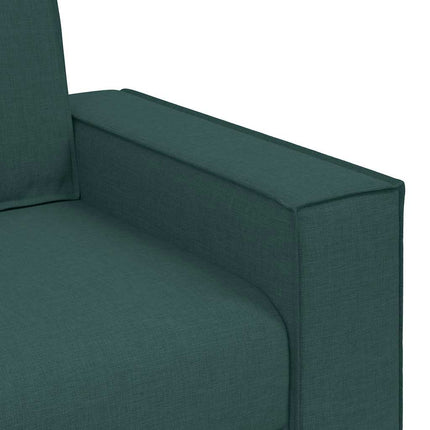 Canapé 2 places Vert foncé 120 cm Tissu