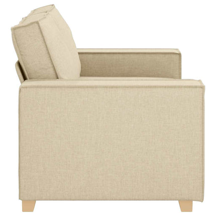 Canapé 2 places Crème 120 cm Tissu