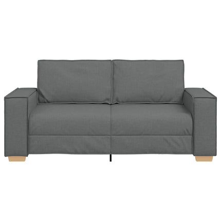 Canapé 2 places Gris foncé 140 cm Tissu