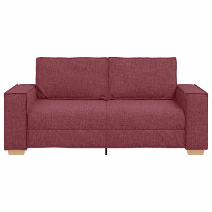 Canapé 2 places Rouge vin 140 cm Tissu