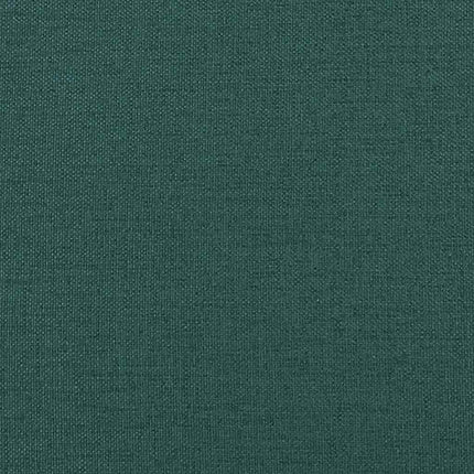 Canapé 2 places Vert foncé 140 cm Tissu