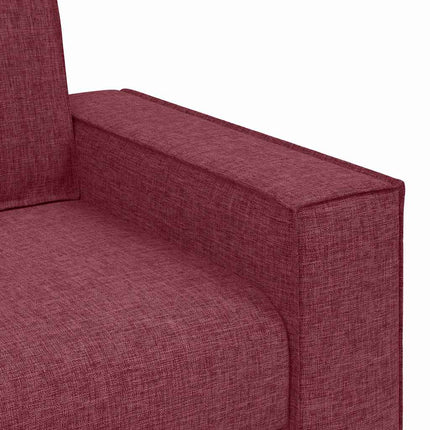 Sofa 3 places Bordeaux 220 x 78 x 84 cm tissu
