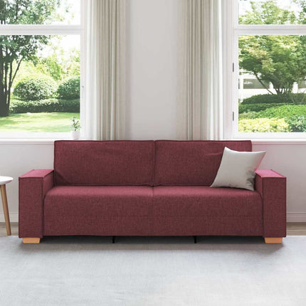 Sofa 3 places Bordeaux 220 x 78 x 84 cm tissu