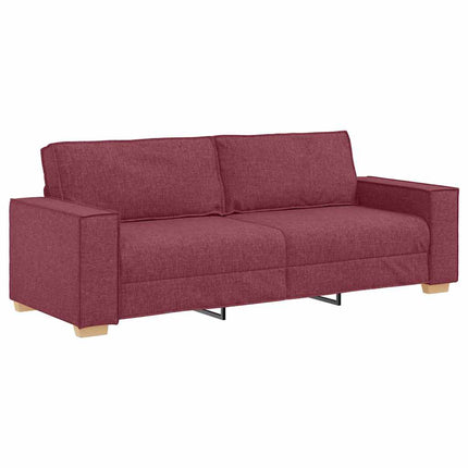 Sofa 3 places Bordeaux 220 x 78 x 84 cm tissu