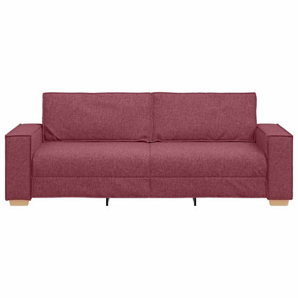 Sofa 3 places Bordeaux 220 x 78 x 84 cm tissu