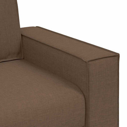 Sofa 3 places Marron tissu