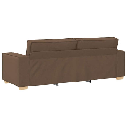 Sofa 3 places Marron tissu