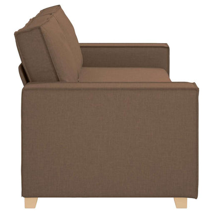 Sofa 3 places Marron tissu