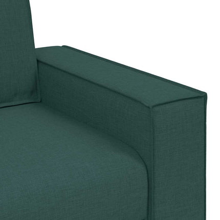 Sofa 3 places Vert foncé tissu