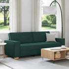 Sofa 3 places Vert foncé tissu