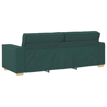 Sofa 3 places Vert foncé tissu