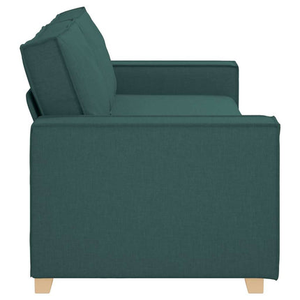 Sofa 3 places Vert foncé tissu