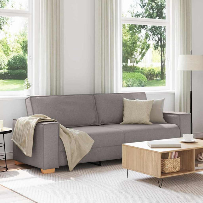 Sofa 3 places Taupe tissu