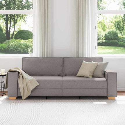 Sofa 3 places Taupe tissu