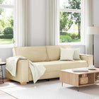 Sofa 3 places Crème tissu