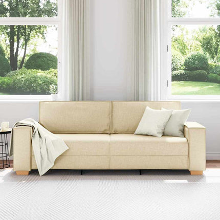 Sofa 3 places Crème tissu