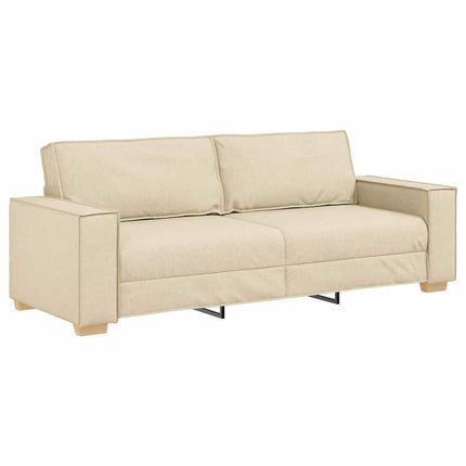 Sofa 3 places Crème tissu