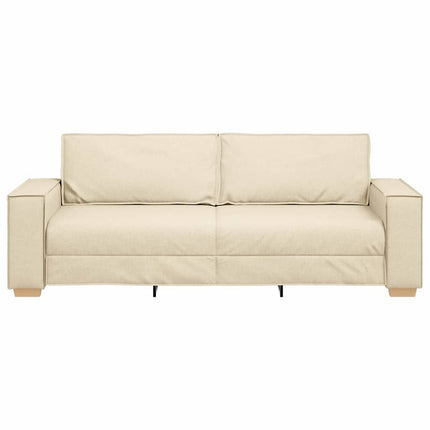 Sofa 3 places Crème tissu