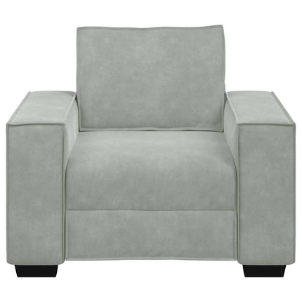 Fauteuil Gris clair 60 cm Velours