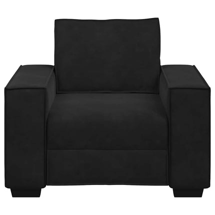 Fauteuil noir 60 cm velours