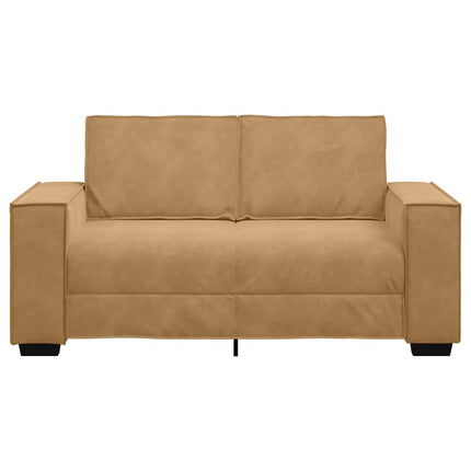 Canapé à 2 places Marron 120 cm Velours