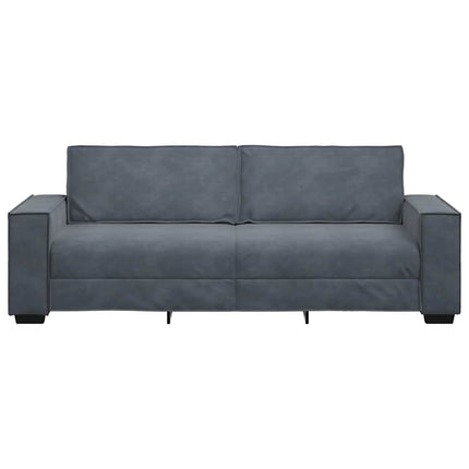 Canapé à 3 places Gris foncé 180 cm Velours