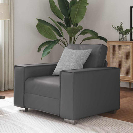 Fauteuil canapé Gris 99 x 78 x 84 cm Cuir artificiel
