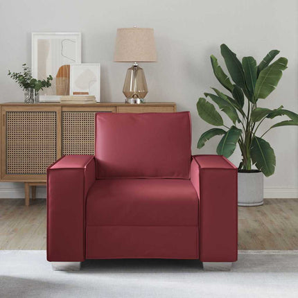 Fauteuil canapé Rouge bordeaux 99 x 78 x 84 cm Cuir artificiel