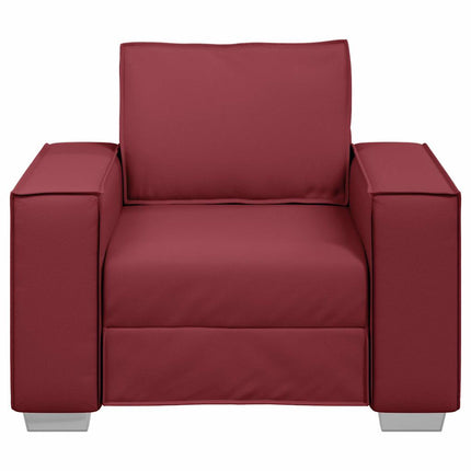 Fauteuil canapé Rouge bordeaux 99 x 78 x 84 cm Cuir artificiel