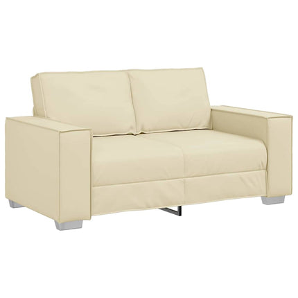 Fauteuil canapé Crème 160 x 78 x 84 cm Cuir artificiel