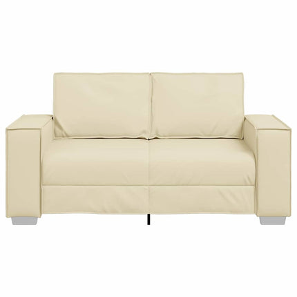 Fauteuil canapé Crème 160 x 78 x 84 cm Cuir artificiel