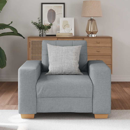 Fauteuil Gris clair 60 cm Tissu