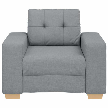 Fauteuil Gris clair 60 cm Tissu