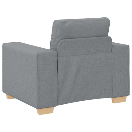 Fauteuil Gris clair 60 cm Tissu