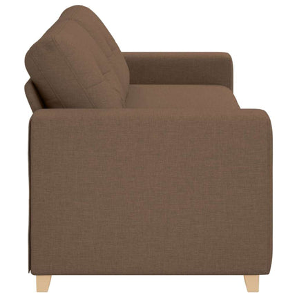 Sofa 3 places avec coussin Marron tissu