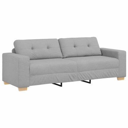 Sofa 3 places avec coussin Gris nuage tissu