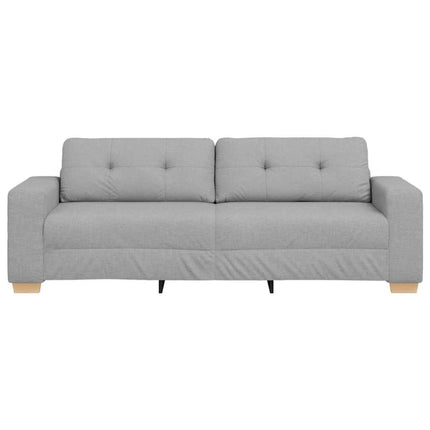 Sofa 3 places avec coussin Gris nuage tissu