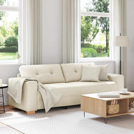 Canapé Beige 220 x 78 x 84 cm Lin