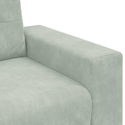 Fauteuil Gris clair 60 cm Velours