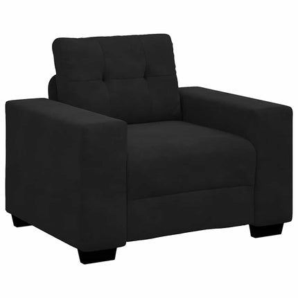 Fauteuil noir 60 cm velours