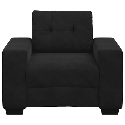 Fauteuil noir 60 cm velours