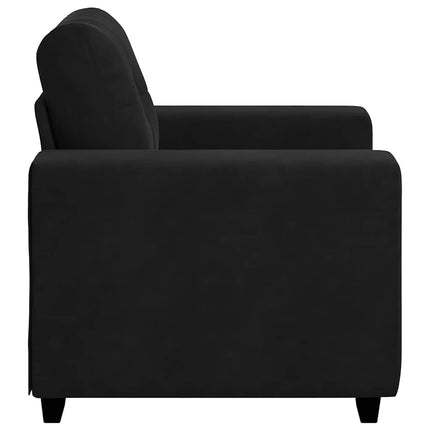 Fauteuil noir 60 cm velours