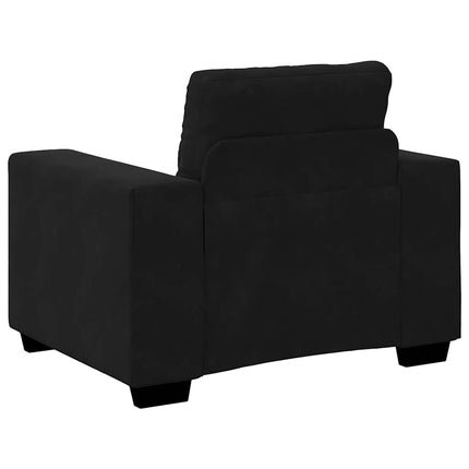 Fauteuil noir 60 cm velours