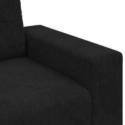 Fauteuil noir 60 cm velours