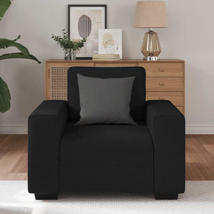 Fauteuil noir 60 cm tissu