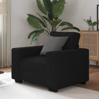 Fauteuil noir 60 cm tissu