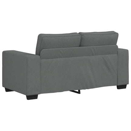 Canapé à 2 places gris foncé 120 cm tissu